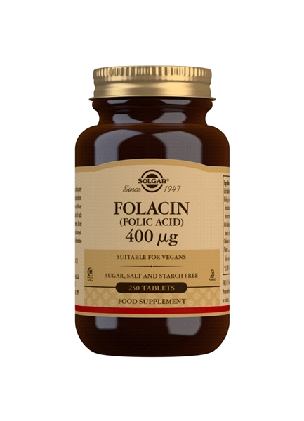 Solgar - Folacin (Folic Acid) 400ug (250 Tabs)